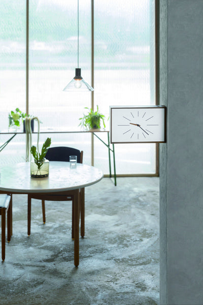 Rectangle Wood Double Side Wall Clock