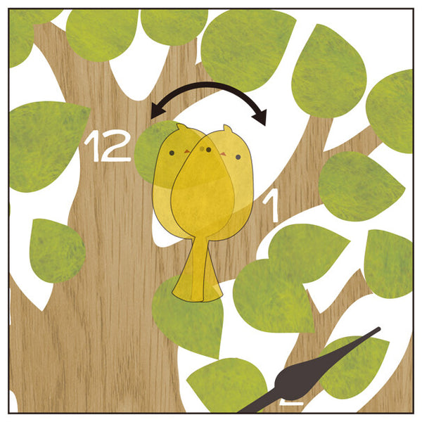 Dancing Bird Wall Clock