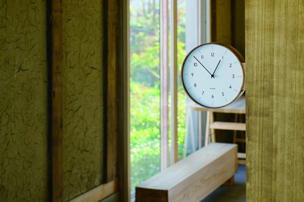 Modern Wood Double Side Wall Clock