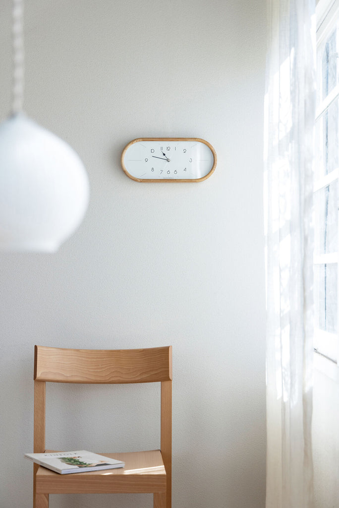 Pill Wooden Wall Clock