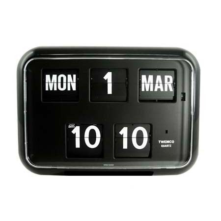 Twemco Flip Clock QD-35 Black